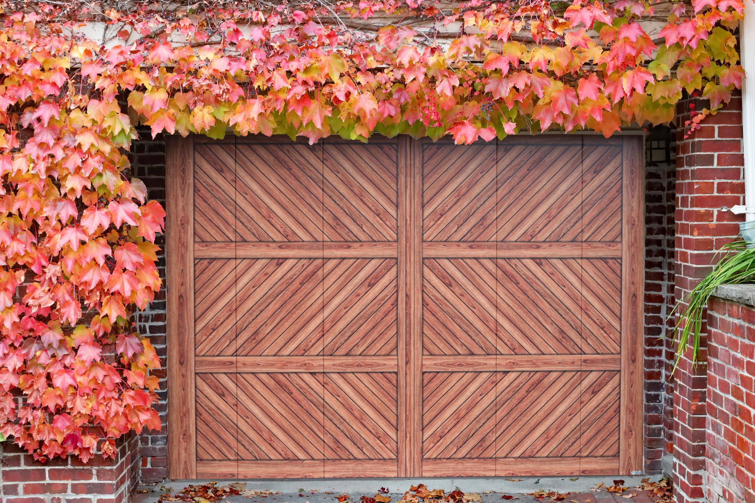 covering bois porte de garage