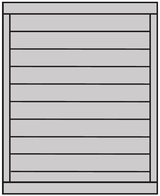isobat rainures horizontales pas de 100