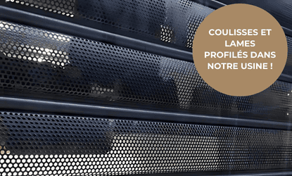 rideaux metalliques lames microperforees profile