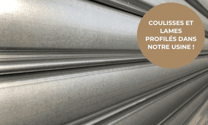 rideaux metalliques lames pleines profile