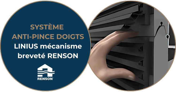 systeme anti pince doigt renson